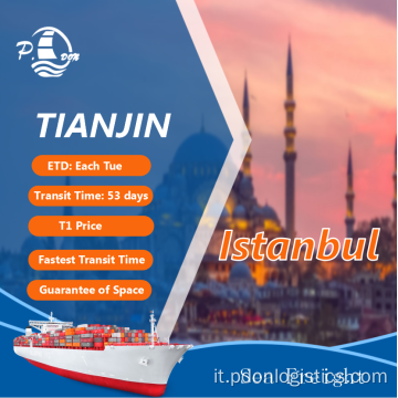 Freight di mare da Tianjin a Istanbul